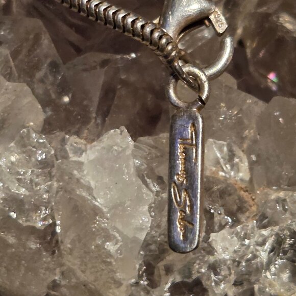 Thomas Sabo Sterling Silver Faceted Crystal Pendant Necklace - Picture 7 of 7